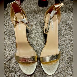 Brand New Gold Strap Heels